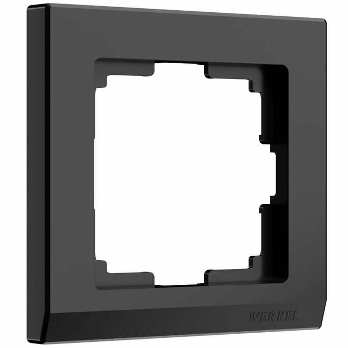 Werkel WL04-Frame-01-black  Рамка на 1 пост (черный)