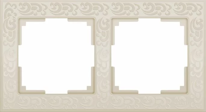 Werkel WL05-Frame-02-ivory   Рамка на 2 поста (слоновая кость)