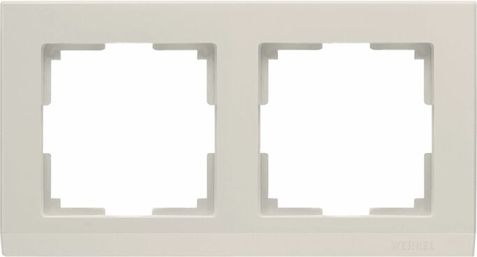 Werkel WL04-Frame-02-ivory   Рамка на 2 поста (слоновая кость)