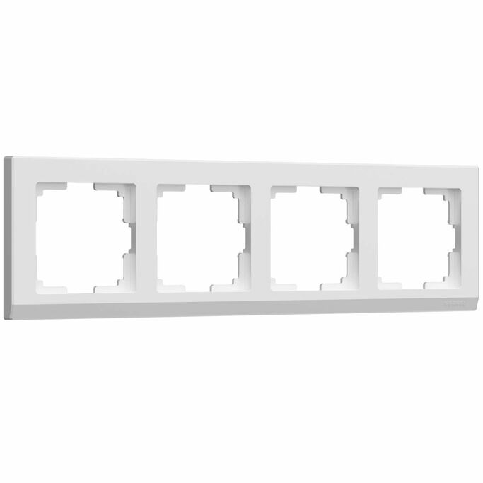 Werkel WL04-Frame-04-white   Рамка на 4 поста (белый)