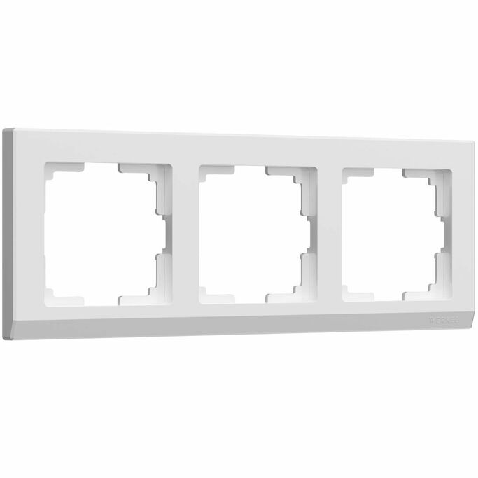 Werkel WL04-Frame-03-white   Рамка на 3 поста (белый)