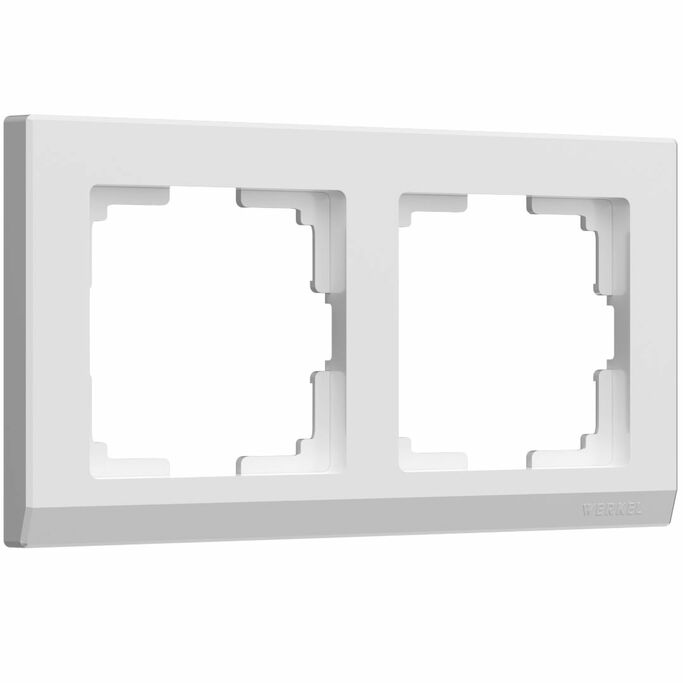 Werkel WL04-Frame-02-white   Рамка на 2 поста (белый)