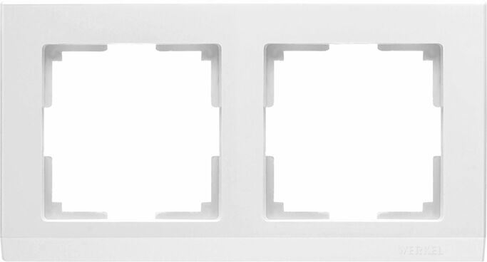 Werkel WL04-Frame-02-white   Рамка на 2 поста (белый)