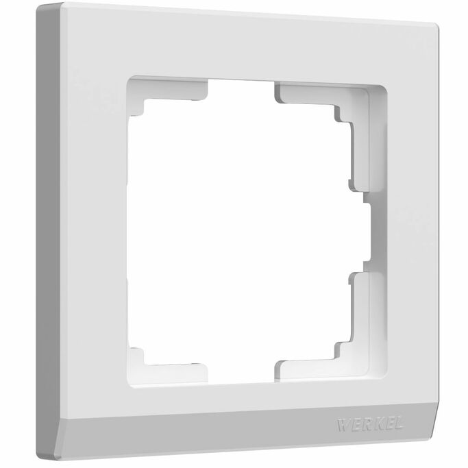 Werkel WL04-Frame-01-white   Рамка на 1 пост (белый)
