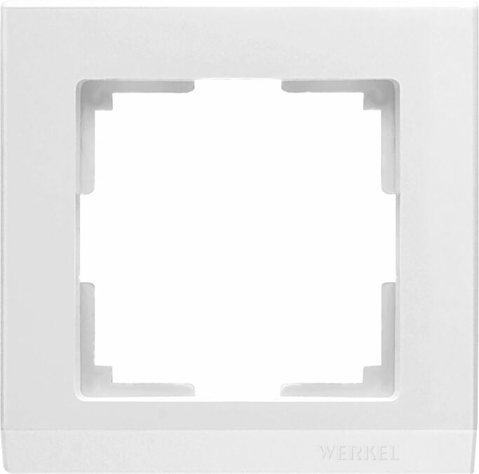 Werkel WL04-Frame-01-white   Рамка на 1 пост (белый)