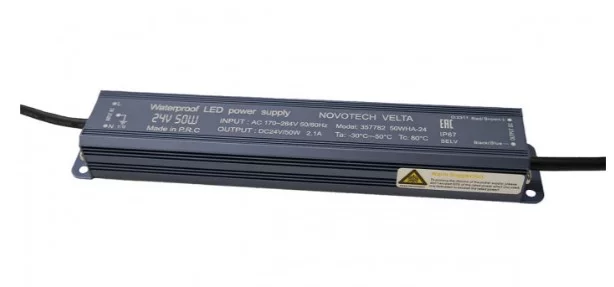 ODEON LIGHT 357782 VELTA ODL25 709 Блок питания влагозащищенный IP67 50W 2.5A вход. напряжение 170-2