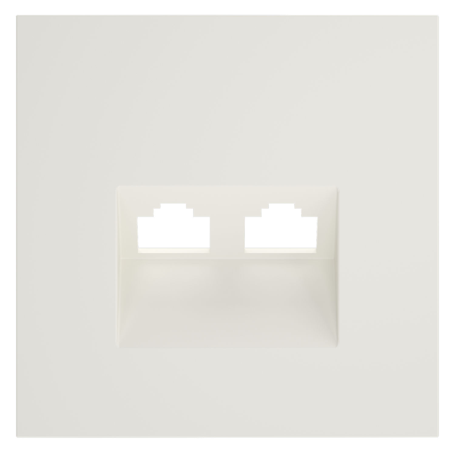 Voltum VLS001413 Накладка для розетки компьютерной двойной RJ45+RJ45 кат.6, S70 (хлопок)