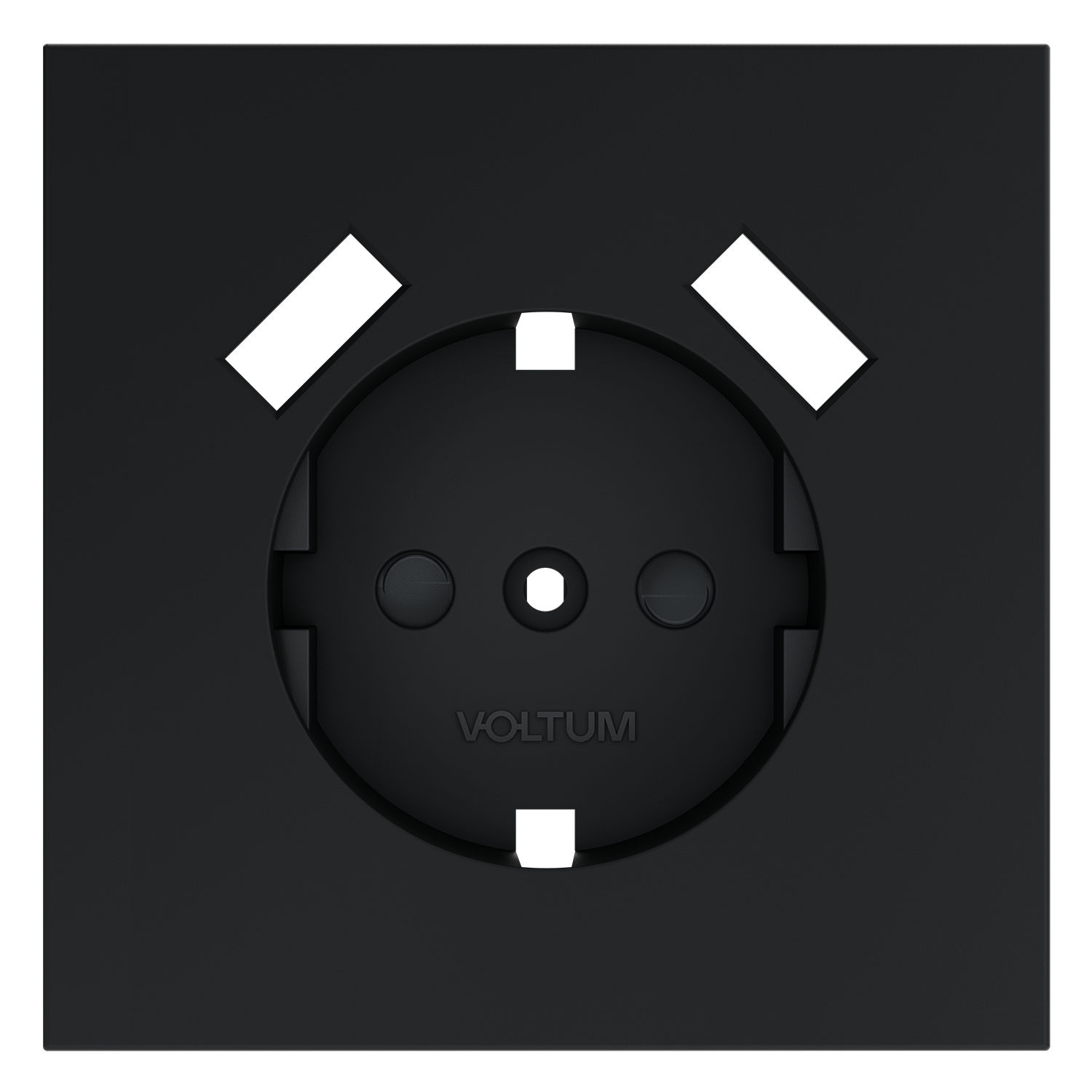 Voltum VLS000907 Накладка для розетки с заземлением и защитными шторками, с USB A+A, S70 (графит)