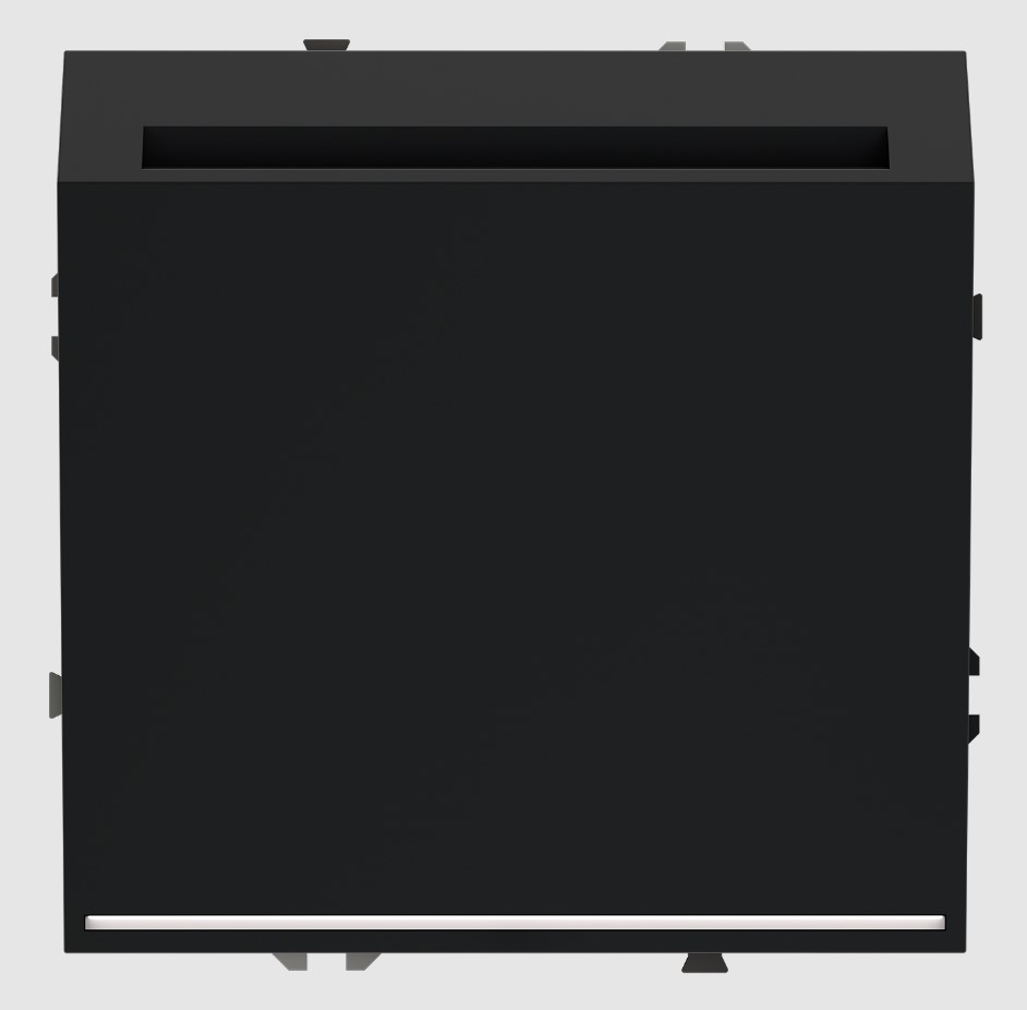 Voltum VLS010708 Выключатель встраиваемый VOLTUM S70 карточный 16А, (черный матовый)