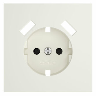 Voltum VLS000913 Накладка для розетки с заземлением и защитными шторками, с USB A+A, S70 (хлопок)