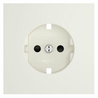 Voltum VLS000713 Накладка для розетки с заземлением и защитными шторками, S70 (хлопок)