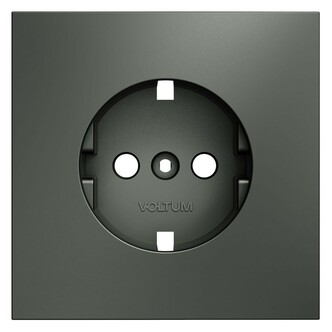 Voltum VLS000606 Накладка для розетки с заземлением, S70 (титан)