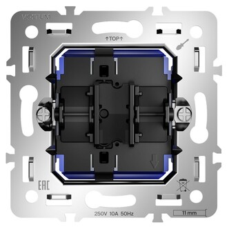 Voltum VLS0106M Механизм выключателя с самовозвратом одноклавишного 10А, S70