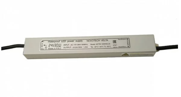 ODEON LIGHT 357781 VELTA ODL25 709 Блок питания влагозащищенный IP67 30W 1.25A вход. напряжение 170-