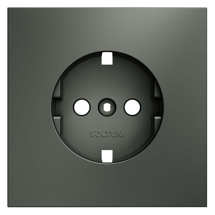 Voltum VLS000606 Накладка для розетки с заземлением, S70 (титан)
