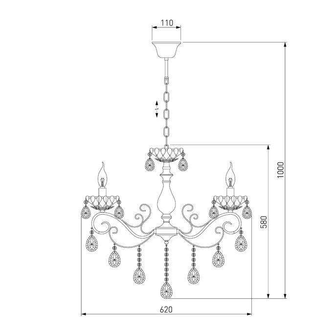 Люстра EUROSVET Escada 10109/6