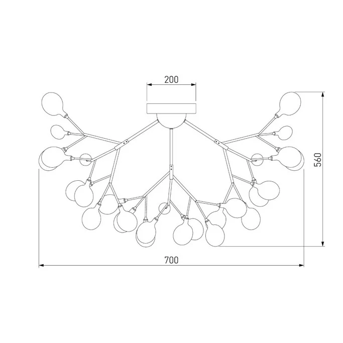 Люстра BOGATES Lamella 556