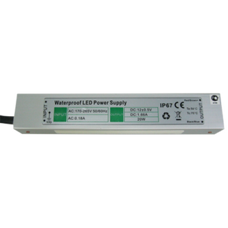 Блок питания д светодиодных лент ECOLA B7L020ESB  20W IP67 220V-12V