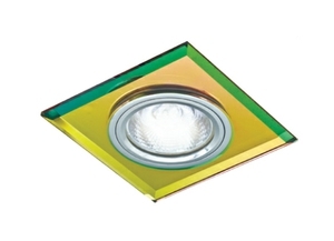 Светильник TDM SQ0359-0042 встр. квадратный GU5.3 MR16 50W  _мульти хром декор стекло