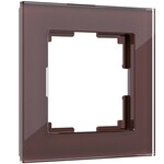 Werkel W0011118  Рамка на 1 пост Favorit (мокко,стекло)