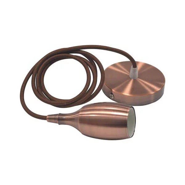 HOROZ 021-008-0001 LOFT патрон Е27 подвесной с клеммой _медь