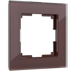 Werkel W0011118  Рамка на 1 пост Favorit (мокко,стекло)