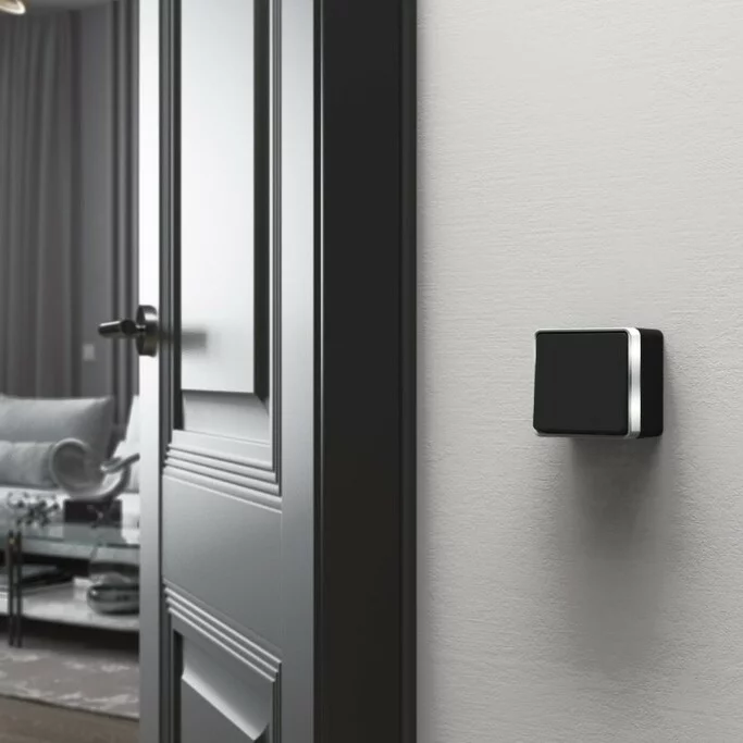 Werkel W5012035  Выключатель одноклавишный проходной Gallant (черный хром)