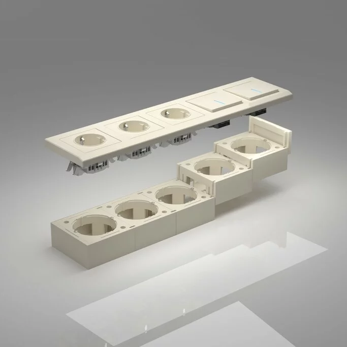 Werkel W8000003  Коробка для накладного монтажа (слоновая кость)