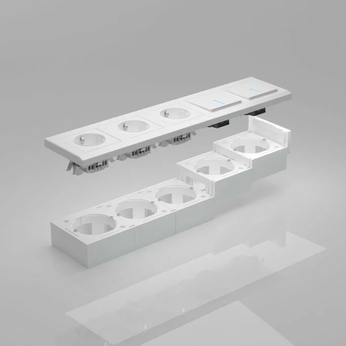 Werkel W8000001  Коробка для накладного монтажа (белый)