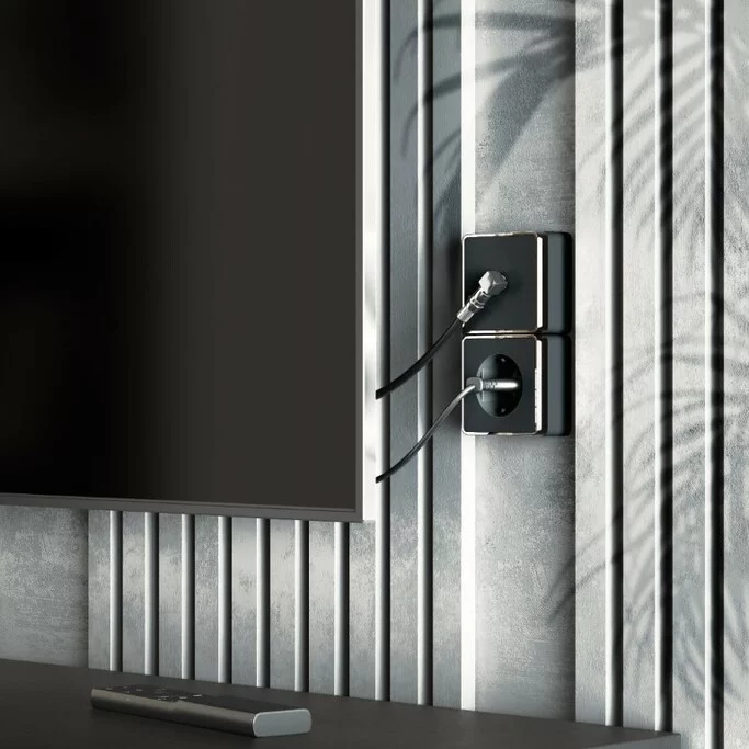 Werkel W5083035  ТВ-розетка оконечная Gallant (черный хром)