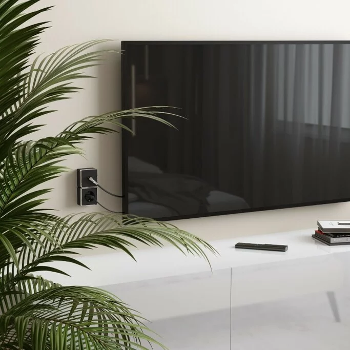 Werkel W5083035  ТВ-розетка оконечная Gallant (черный хром)