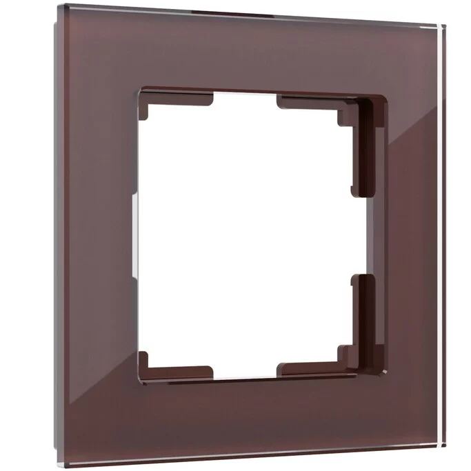 Werkel W0011118  Рамка на 1 пост Favorit (мокко,стекло)