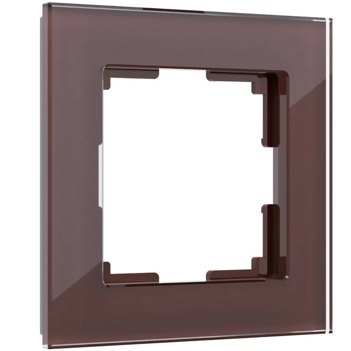 Werkel W0011118  Рамка на 1 пост Favorit (мокко,стекло)