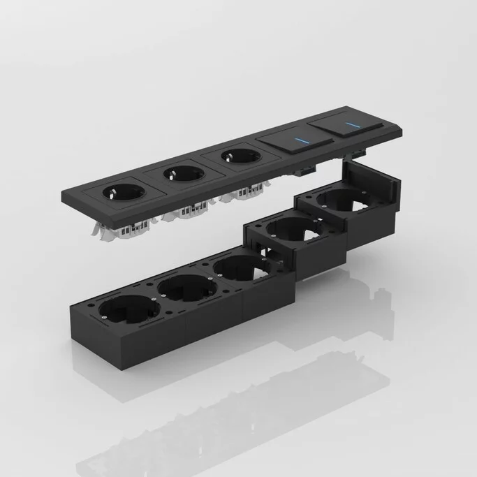 Werkel W8000008  Коробка для накладного монтажа (черный)