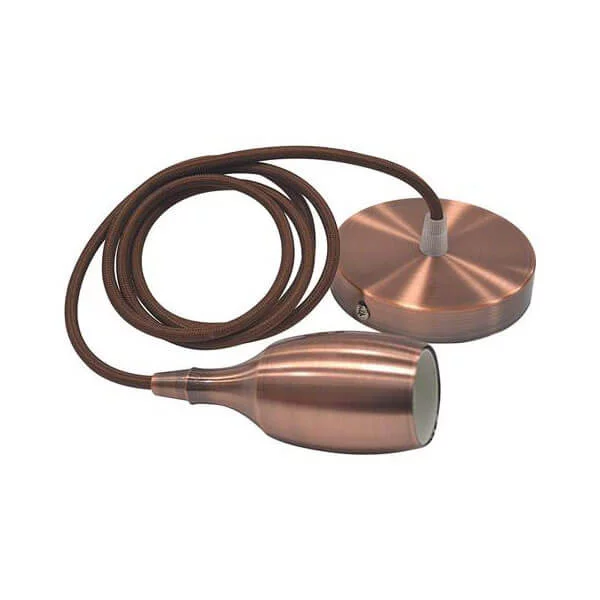 HOROZ 021-008-0001 LOFT патрон Е27 подвесной с клеммой _медь