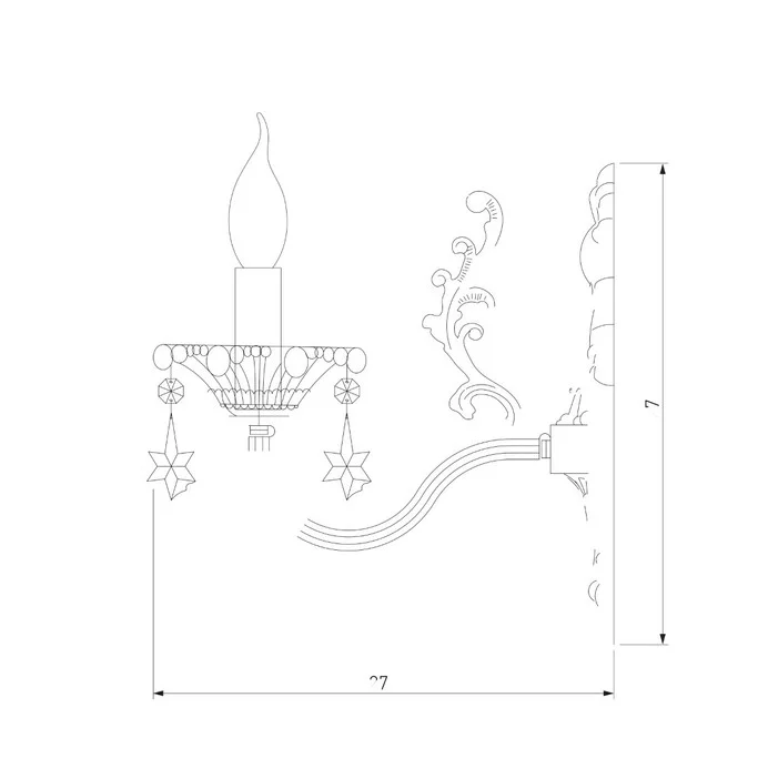 Бра ЕВРОСВЕТ Элиша 3281/1