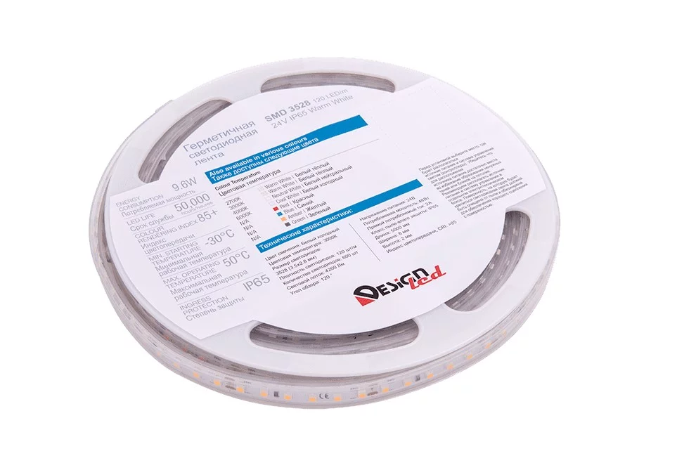 Лента св д SWG DSG3120-24-WW-659 LED120 м 6Вт 24В IP65 Теплый белый 2700К