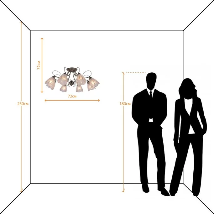 Люстра ARTE MONICA A6189PL-8AB