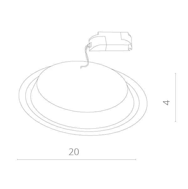 Точечный светильник ARTE RAGGIO A4215PL-1WH
