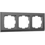 Werkel W0031864  Рамка на 3 поста Stark (графит матовый)