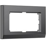 Werkel W0081864  Рамка для двойной розетки Stark (графит матовый)
