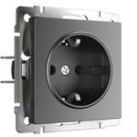 Werkel W1171064  Розетка с заземлением (графит матовый)