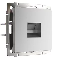 Werkel W1181065  Розетка Ethernet RJ-45 (серебряный матовый)