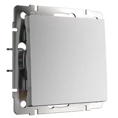 Werkel W1110065  Выключатель одноклавишный (серебряный матовый)