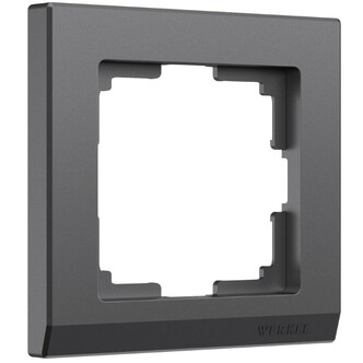Werkel W0011864  Рамка на 1 пост Stark (графит матовый)