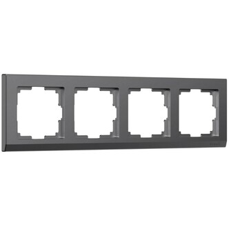 Werkel W0041864  Рамка на 4 поста Stark (графит матовый)