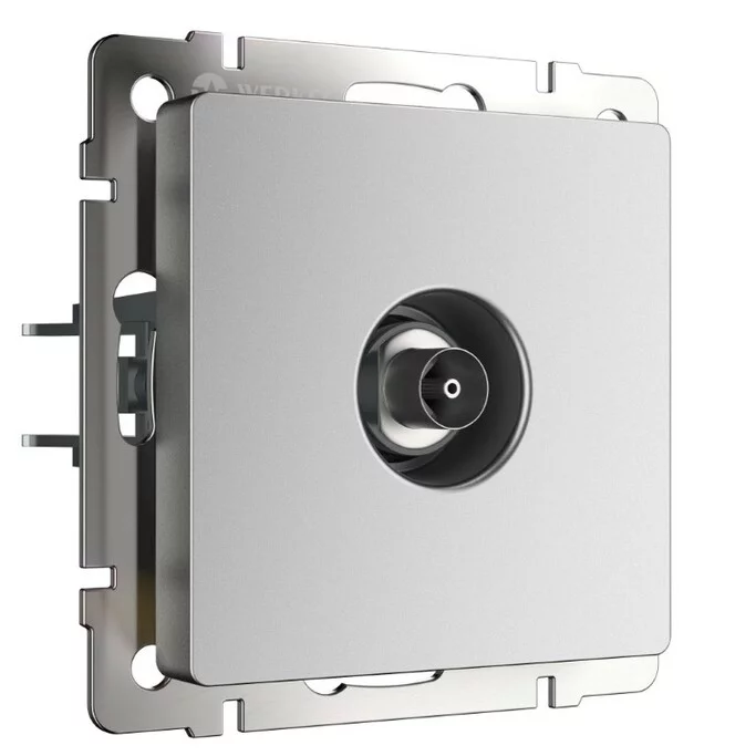 Werkel W1183065  ТВ-розетка оконечная (серебряный матовый)