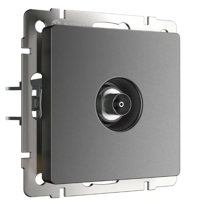 Werkel W1183064  ТВ-розетка оконечная (графит матовый)
