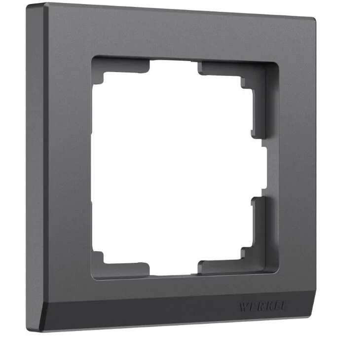 Werkel W0011864  Рамка на 1 пост Stark (графит матовый)