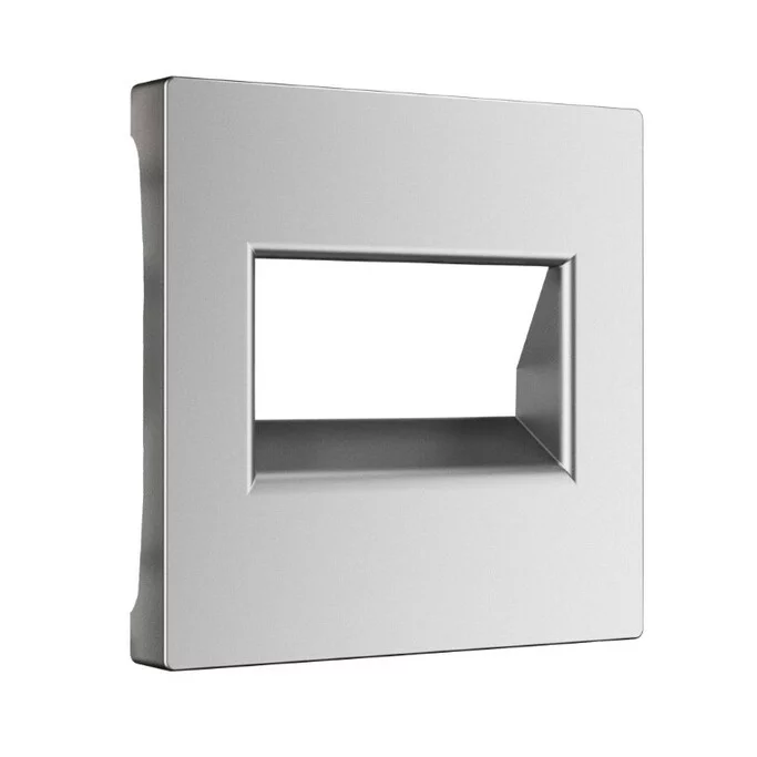 Werkel W1191165  Накладка для двойной розетки Еthernet RJ-45 (серебряный матовый)